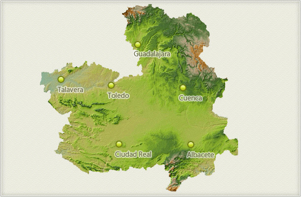 Mapa de Castilla la Mancha